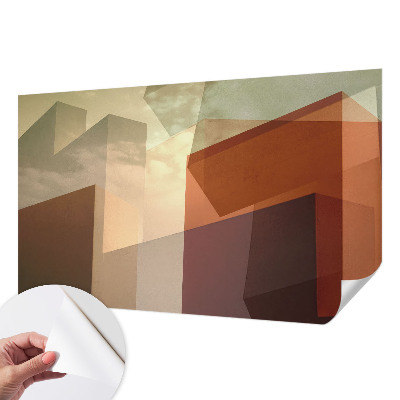 Papel mural texturado decorativo Formas abstractas
