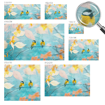 Fotomural decorativo para cabecero de cama Aves de primavera
