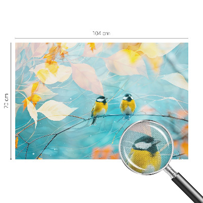 Fotomural decorativo para cabecero de cama Aves de primavera