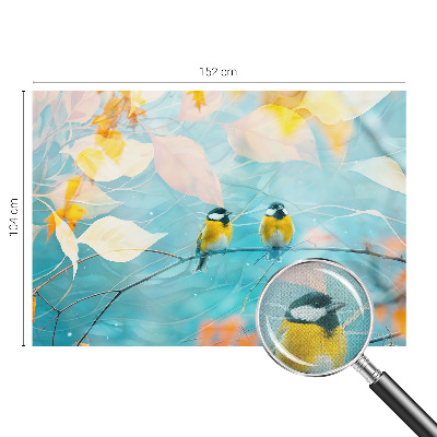 Fotomural decorativo para cabecero de cama Aves de primavera