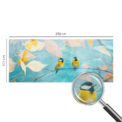 Fotomural decorativo para cabecero de cama Aves de primavera