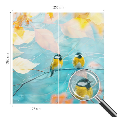 Fotomural decorativo para cabecero de cama Aves de primavera