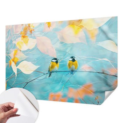 Fotomural decorativo para cabecero de cama Aves de primavera