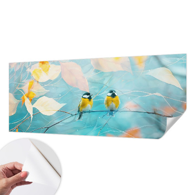 Fotomural decorativo para cabecero de cama Aves de primavera