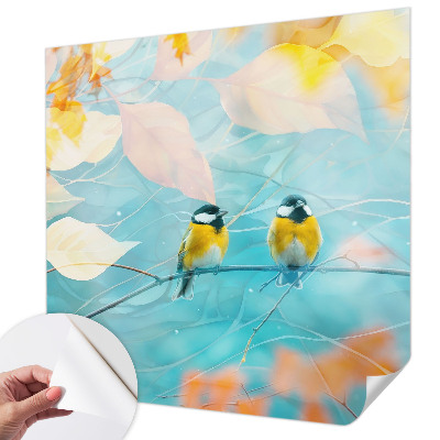 Fotomural decorativo para cabecero de cama Aves de primavera
