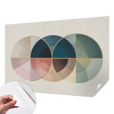 Papel mural con patrón decorativo con motivo de elegancia geométrica
