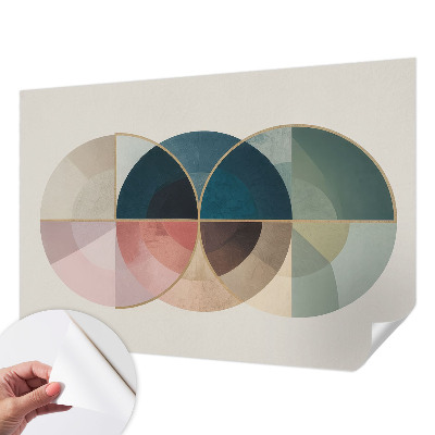 Papel mural con patrón decorativo Elegancia geométrica
