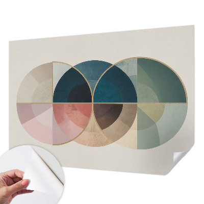 Papel mural con patrón decorativo Elegancia geométrica