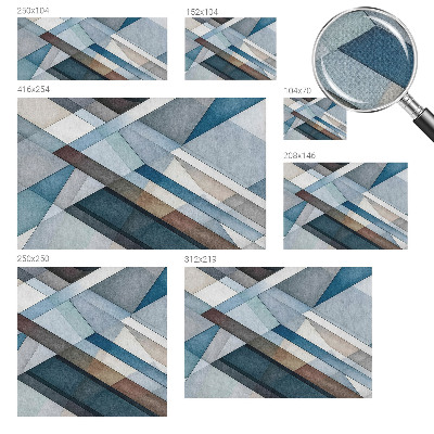 Fotomural decorativo para cabecero de cama Geometría abstracta