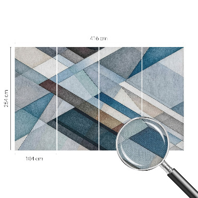 Fotomural decorativo para cabecero de cama Geometría abstracta