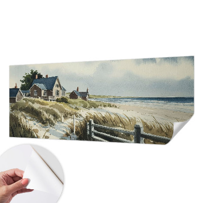 Papel mural texturado decorativo con diseño de dunas de playa