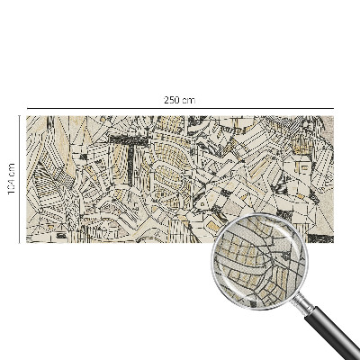 Mural de pared con estampado hermoso abstracción geométrica