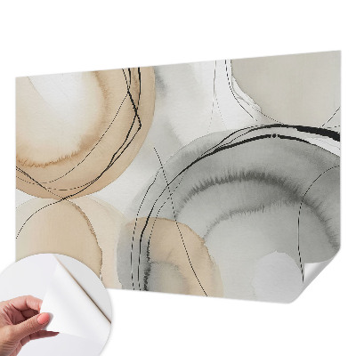 Fotomural decorativo para cabecero de cama Armonía geométrica