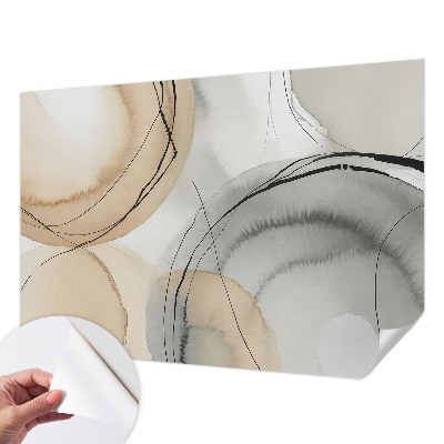 Fotomural decorativo para cabecero de cama Armonía geométrica
