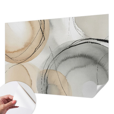 Fotomural decorativo para cabecero de cama Armonía geométrica