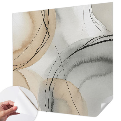 Fotomural decorativo para cabecero de cama Armonía geométrica