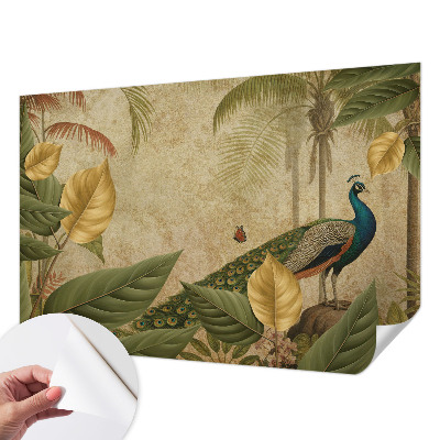 Fotomural decorativo para cabecero de cama con diseño de ave exótica