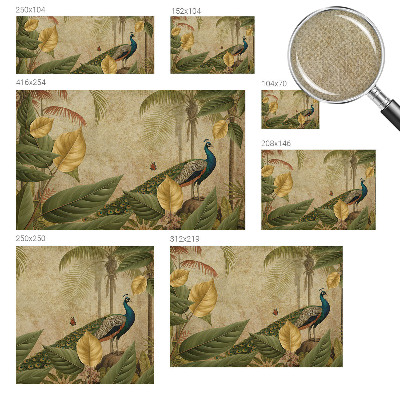 Fotomural decorativo para cabecero de cama Ave exótica