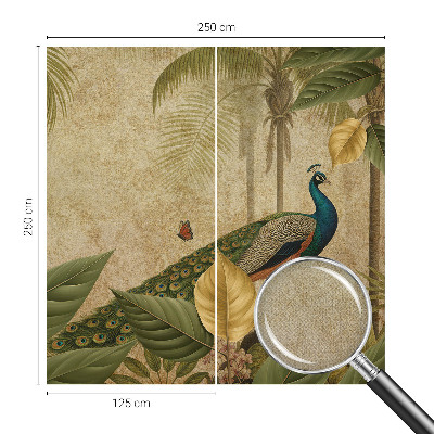 Fotomural decorativo para cabecero de cama con diseño de ave exótica