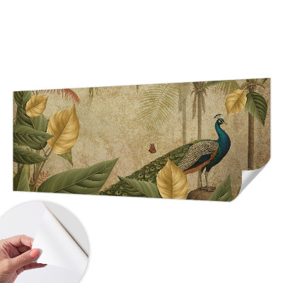 Fotomural decorativo para cabecero de cama con diseño de ave exótica