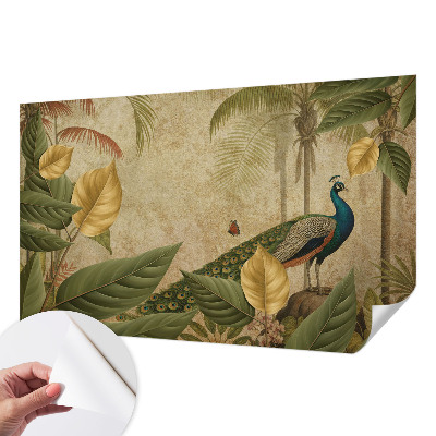 Fotomural decorativo para cabecero de cama con diseño de ave exótica