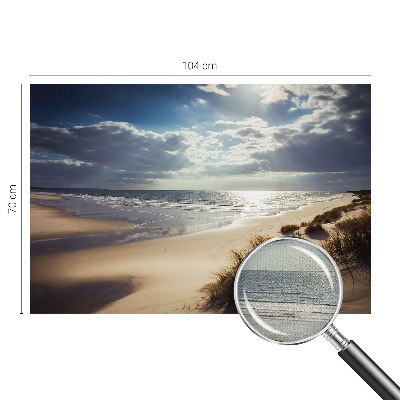 Fotomural decorativo para cabecero de cama Costa radiante