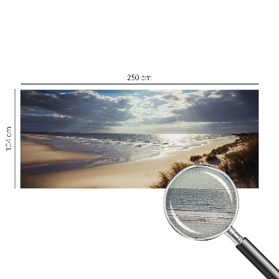 Fotomural decorativo para cabecero de cama Costa radiante