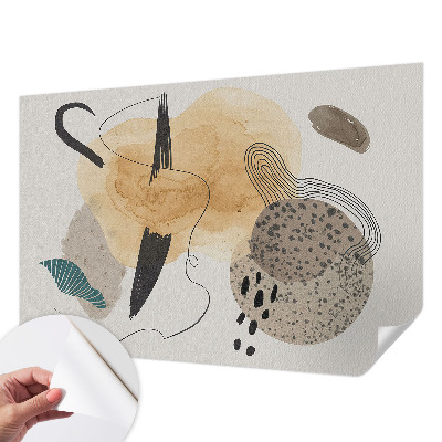 Papel mural con patrón decorativo Composición abstracta