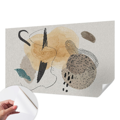 Papel mural con patrón decorativo Composición abstracta