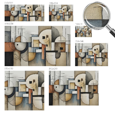 Papel mural texturado decorativo Armonía geométrica