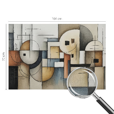 Papel mural texturado decorativo Armonía geométrica