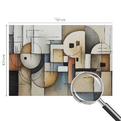 Papel mural texturado decorativo Armonía geométrica