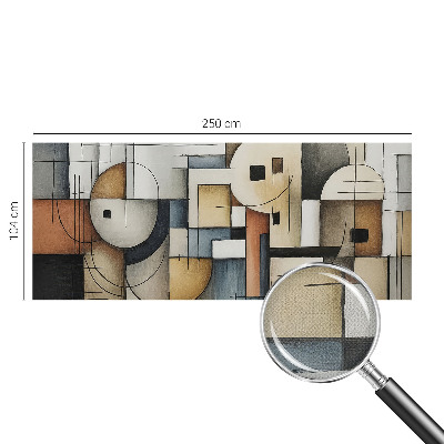 Papel mural texturado decorativo Armonía geométrica