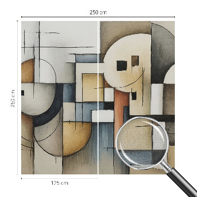 Papel mural texturado decorativo Armonía geométrica
