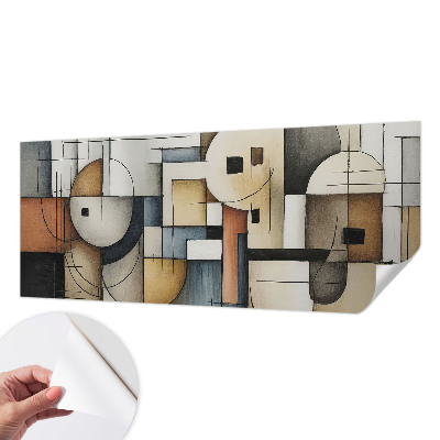 Papel mural texturado decorativo Armonía geométrica