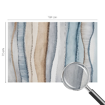 Papel mural con patrón decorativo con diseño de rayas abstractas