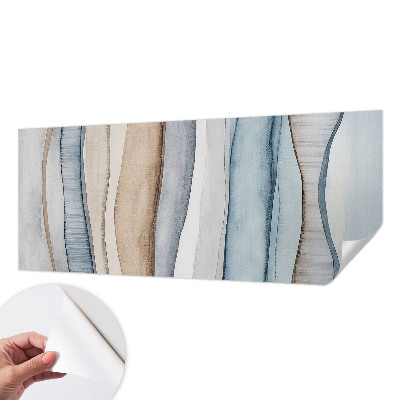 Papel mural con patrón decorativo con diseño de rayas abstractas