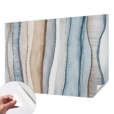 Papel mural con patrón decorativo con diseño de rayas abstractas