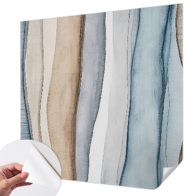 Papel mural con patrón decorativo con diseño de rayas abstractas