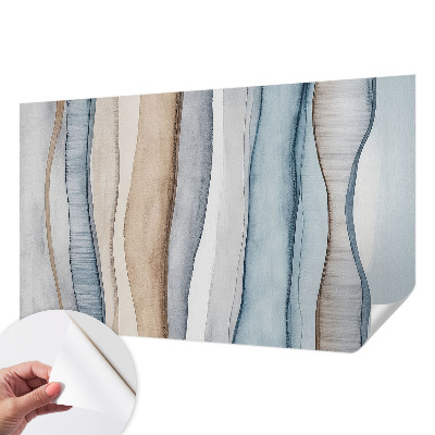 Papel mural con patrón decorativo con diseño de rayas abstractas