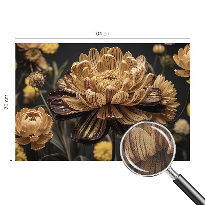 Fotomural decorativo para cabecero de cama con motivo floral elegante