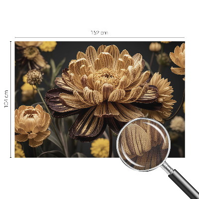 Fotomural decorativo para cabecero de cama con motivo floral elegante
