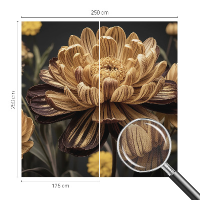 Fotomural decorativo para cabecero de cama Elegancia floral