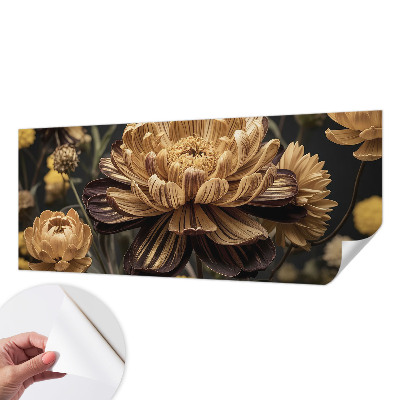 Fotomural decorativo para cabecero de cama Elegancia floral