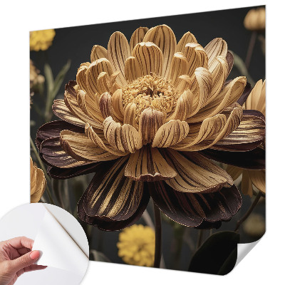Fotomural decorativo para cabecero de cama Elegancia floral
