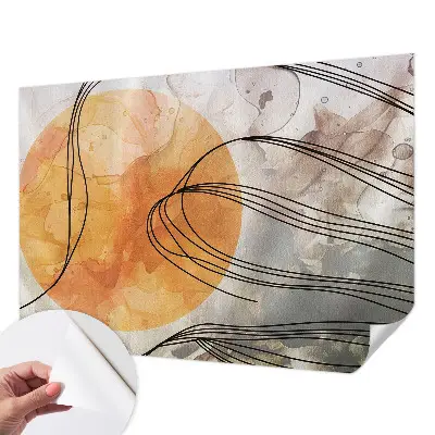Mural de pared con estampado hermoso con una abstracción armoniosa