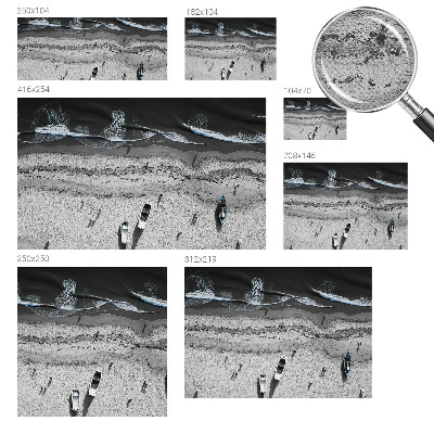 Papel mural con patrón decorativo Tranquilidad en la playa