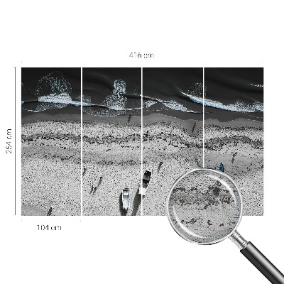 Papel mural con patrón decorativo Tranquilidad en la playa