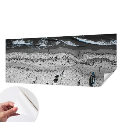 Papel mural con patrón decorativo con diseño 'Tranquilidad en la playa' inspirado en la costa