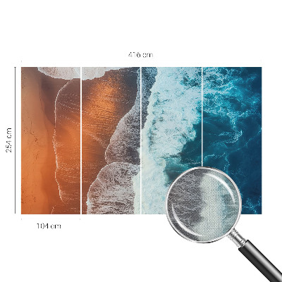 Mural de pared con estampado hermoso Simbiosis marina